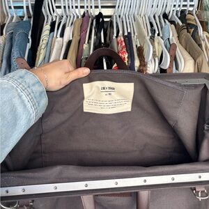 Line Of Trade Grey Brown Canvas Duffel Bag